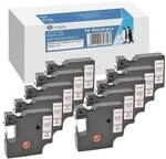 G&G 10x Schriftband &raquo;ersetzt Dymo D1 / 45013 / S0720530 / 2093097&laquo; 12 mm x 7 m s/w