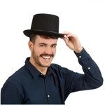 relaxdays Zylinderhut &raquo;klassisch&laquo; schwarz schwarz