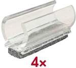 WAGNER design yourself Klemmschalengleiter &raquo;EH 0692&laquo; 4 St&uuml;ck transparent