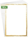 Sigel Motiv-Papier A4 &raquo;Golden frame&laquo;, 21x29.7 cm