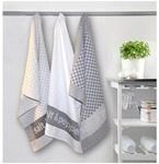 dyckhoff 3er-Set Geschirrtuch &raquo;salt & pepper&laquo; braun, 50 cm