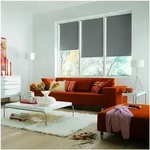 B&uuml;scher Sunlines Seitenzug-Rollo mit Verdunkelung - 1220x1800 mm grau, 122x180 cm
