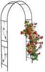 relaxdays Rankhilfe &raquo;Rosenbogen&laquo; schwarz 227 cm hoch schwarz
