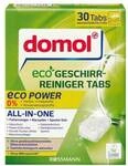 domol Geschirr-Reiniger Tabs All-in-One &raquo;eco Power&laquo; - 30 St&uuml;ck wei&szlig;