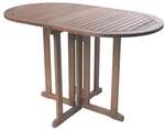 Garden Pleasure Holz-Balkonklapptisch &raquo;Baltimore&laquo; oval 120 cm braun, 120x73x70 cm