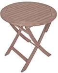 Garden Pleasure Holz-Gartenklapptisch &raquo;Stockholm&laquo; rund &Oslash; 70 cm braun, 70x73x70 cm