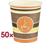 Papstar 50 Einweg-Trinkbecher &raquo;To Go&laquo; 0,2 Liter wei&szlig;, 9.2 cm