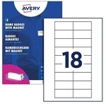 Avery Zweckform Namensschild mit Magnetbefestigung &raquo;Polar&reg; Edelstahloptik&laquo;