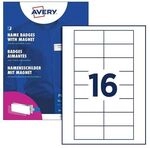 Avery Zweckform Namensschild mit Magnetbefestigung &raquo;Polar&reg; Edelstahloptik&laquo;