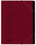 Elba 5er-Pack Ordnungsmappe &raquo;Chic&laquo; - 12 F&auml;cher rot, 25x31.5 cm