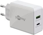 goobay Schnellladeger&auml;t Dual USB-C PD wei&szlig;