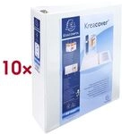 EXACOMPTA 10x Ringbuch &raquo;Kreacover&laquo; 60 mm-Ring-&oslash; wei&szlig;, 30x32 cm