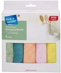 flink & sauber 5er-Spar-Pack Mikrofaser Universaltuch pink, 32 cm