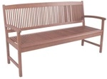 Garden Pleasure Holz-Gartenbank &raquo;Stockholm&laquo; f&uuml;r 3 Personen braun, 157x89 cm