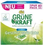 fit Gr&uuml;ne Kraft 40er-Pack Geschirrsp&uuml;l-Tabs &raquo;Gr&uuml;ne Kraft Classic&laquo;