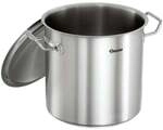 Bartscher Kochtopf Edelstahl 11 Liter mit Deckel silber, 34x29x26.5 cm