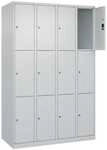 CP Schlie&szlig;fachschrank &raquo;Classic Plus Korpus lichtgrau&laquo; 4x3 F&auml;cher grau, 120x185x50