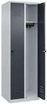 CP Spind &raquo;Classic PLUS Korpus lichtgrau&laquo; 2x1 F&auml;cher grau, 60x185x50 cm
