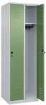 CP Spind &raquo;Classic PLUS Korpus lichtgrau&laquo; 2x1 F&auml;cher gr&uuml;n, 60x185x50 cm