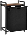 VASAGLE W&auml;schekorb braun / schwarz 50,0/33/72 cm braun, 50x72x33 cm