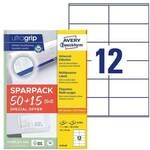 Avery Zweckform Universal-Etiketten permanent wei&szlig; 105x48 mm 780 St&uuml;ck 6175-65 mit