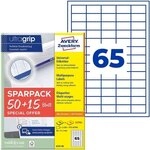 Avery Zweckform Universaletiketten permanent wei&szlig; 38x21,2 mm 4225 St&uuml;ck 6121-65