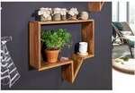 Wohnling Wandregal &raquo;WL1.529&laquo; Sheesham 50/13/65 cm, 50x65x13 cm