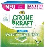 fit Gr&uuml;ne Kraft Maxi-Sparpack Geschirrsp&uuml;l-Tabs &raquo;Gr&uuml;ne Kraft Classic&laquo; 90 Tabs