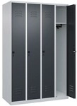 CP Spind &raquo;Classic PLUS Korpus lichtgrau&laquo; 4x1 F&auml;cher grau, 120x185x50 cm
