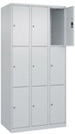 CP Schlie&szlig;fachschrank &raquo;Classic Plus Korpus lichtgrau&laquo; 3x3 F&auml;cher grau, 90x185x50