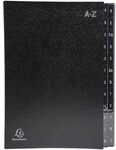 EXACOMPTA 8er-Pack Pultordner &raquo;24 F&auml;cher&laquo; schwarz, 25x33 cm