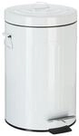 relaxdays Treteimer &raquo;Vintage&laquo; 12 Liter wei&szlig;, 26x42x34 cm