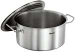 Bartscher Kochtopf Edelstahl 10,4 Liter mit Deckel silber, 43x22x32 cm
