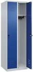 CP Spind &raquo;Classic PLUS Korpus lichtgrau&laquo; 2x1 F&auml;cher blau, 60x185x50 cm