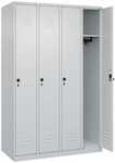 CP Spind &raquo;Classic PLUS Korpus lichtgrau&laquo; 4x1 F&auml;cher grau, 120x185x50 cm