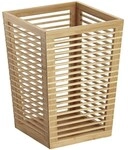 Zeller Papierkorb Bambus braun, 23.5x33x23.5 cm