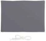 relaxdays Sonnensegel rechteckig 3 x 4 m grau grau