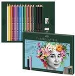 Faber-Castell K&uuml;nstlerfarbstifte &raquo;Polychromos & Pitt Graphite Matt&laquo; 23 Stifte grau