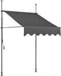 Garden Pleasure Klemmmarkise 200 cm grau