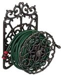 relaxdays Wand-Schlauchhalter Vintage-Design Gusseisen, 52x31 cm