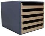 M und M Schubladenbox &raquo;Modern Office&laquo; braun, 28.5x26x35.7 cm