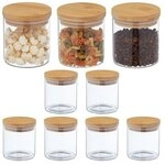 relaxdays 9er-Set Vorratsgl&auml;ser mit Deckel 0,5 l, 10 cm