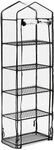 relaxdays Balkongew&auml;chshaus mit 5 Etagen schwarz 193 x 58 x 36 cm schwarz