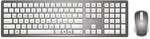 MediaRange Tastatur-Maus-Set (kabellos) &raquo;MROS135&laquo; wei&szlig; / silberfarben wei&szlig;