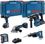 BOSCH Professional Elektrowerkzeug-Set ComboKit 5 18 V mit 3 Akkus