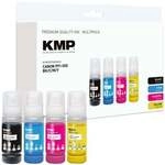 KMP Tintenpatrone ersetzt Canon &raquo;PFI050 BK,CMY&laquo; cyan, magenta, gelb, schwarz blau