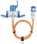 goobay Camping Adapterleitung 1.5 m IP44 CEE-Stecker CEE-Buchse orange