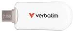 Verbatim USB-Stick &raquo;Plectra USB-C&laquo; 512 GB wei&szlig;, 2.05x0.82x4.9 cm