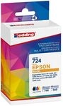 Edding Tintenpatronen-Set ersetzt Epson &raquo;EDD-724&laquo; schwarz, cyan, magenta, gelb