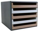 M und M Schubladenbox &raquo;Modern Office&laquo; grau, 28.5x26x35.7 cm